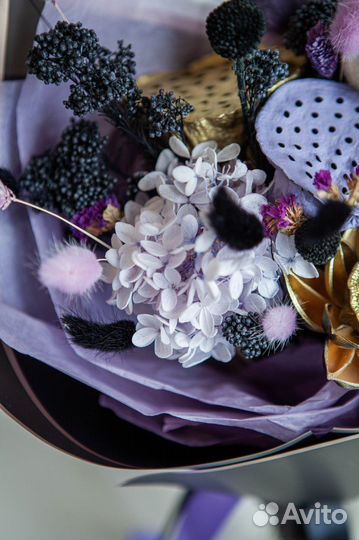 Интерьерные букеты из сухоцветов