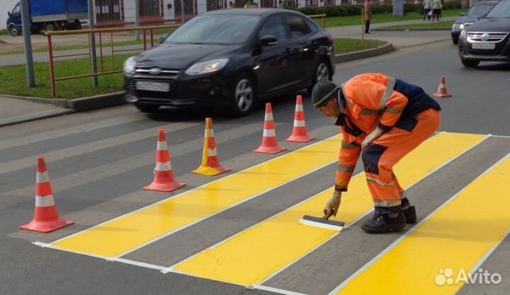 Нанесение Дорожной Разметки