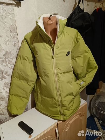 Пуховик мужской nike большого размера