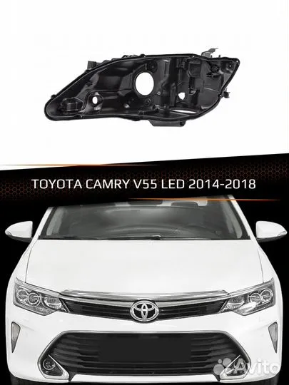 Корпус фары левый toyota camry V55 LED 14-18