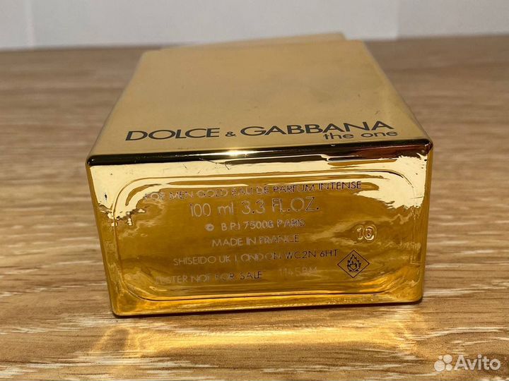 Dolce gabbana the one for men intense оригинал