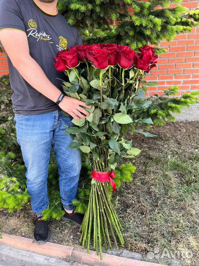 Роза 1 метр. Эквадор от 100см. Метровые розы