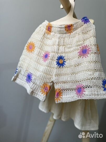 Летний костюм для девочки Zara(вязка)