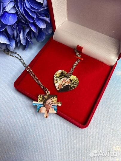 Брелок - кулон с фото именной / На годовщину