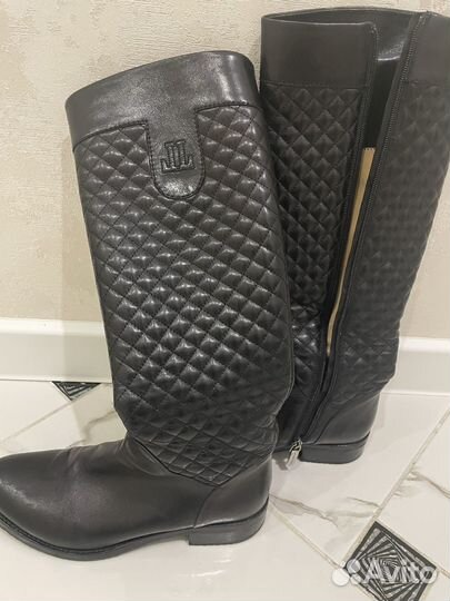 Сапоги женские зимние кожаные 39