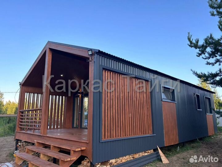 Каркасный дом 60 м2 под ключ в Москве и мо