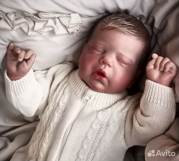 Кукла реборн младенец 55см 3D роспись