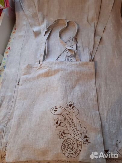 Слинг с кольцами натуральный лён