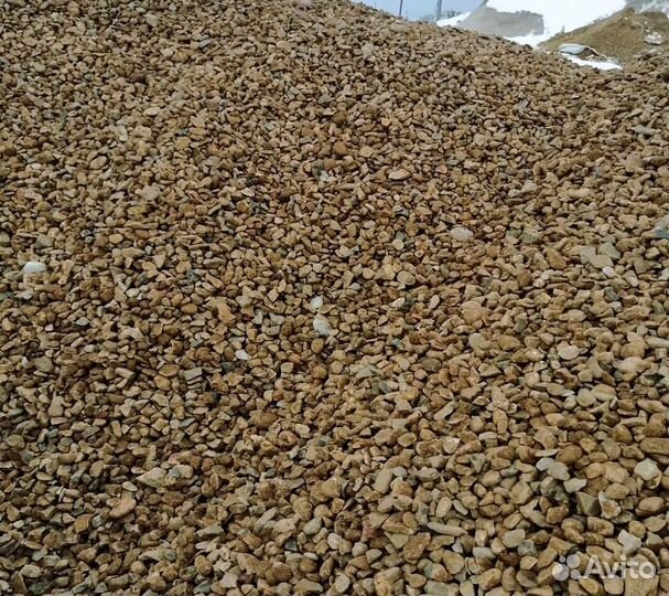 Щебень, песок
