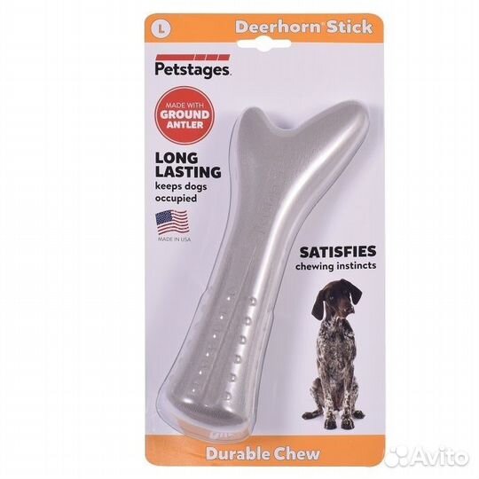 Petstages игрушка для собак, с оленьим рогом