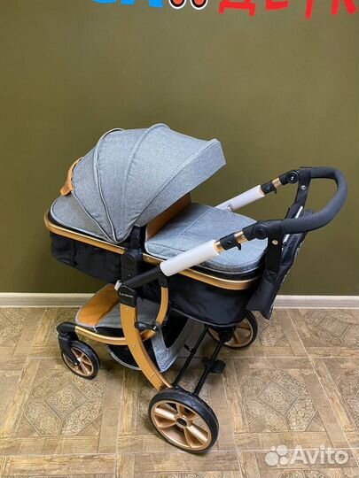 Коляска Luxmom новая трансформер + развивашки