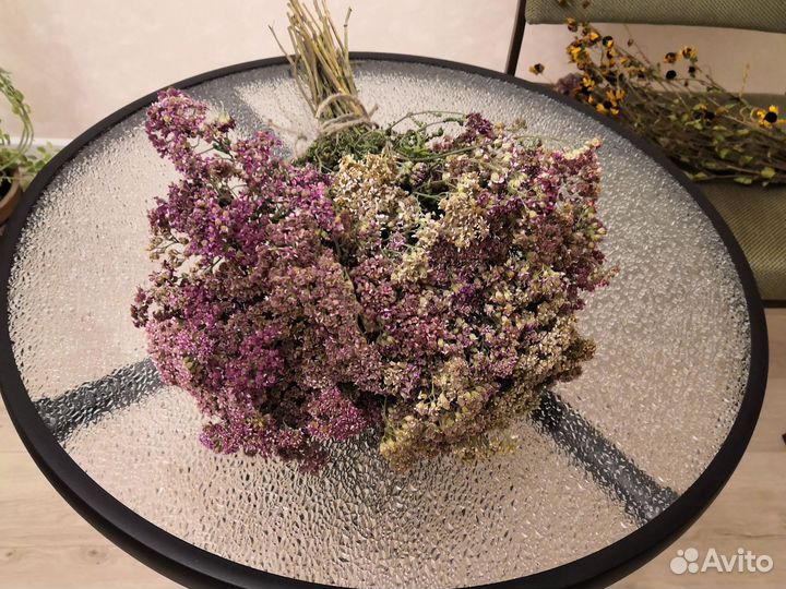 Букет из сухоцетов тысячелистник