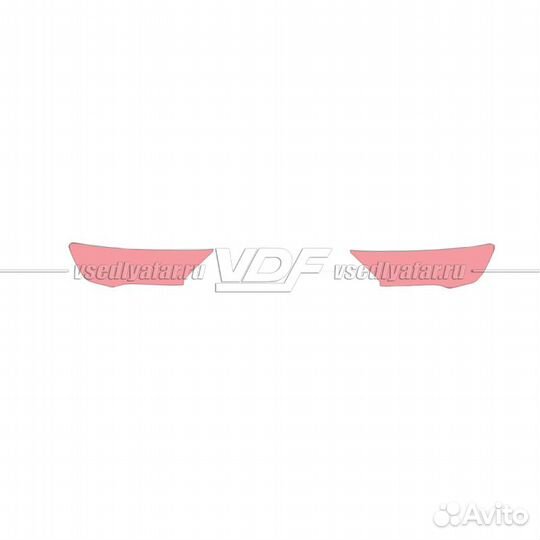 Плёнка для оклейки фар на автомобиле audi Q7 (2020