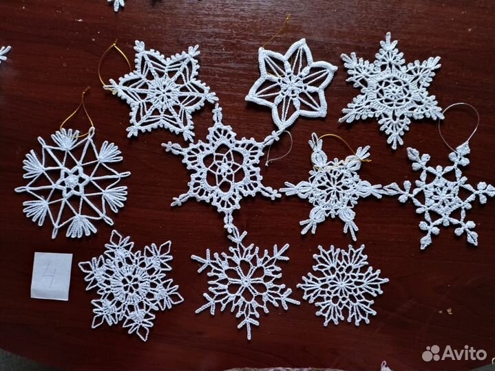 Набор снежинок 10 шт