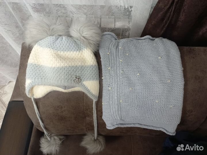 Комплект шапка и шарф