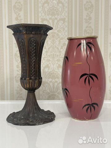 Ваза из ссср, алюминиевая, клеймо зси. 50-60 гг