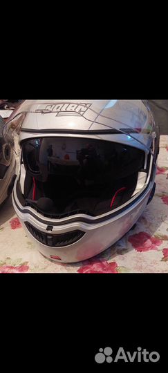 Мотошлем с гарнитурой L