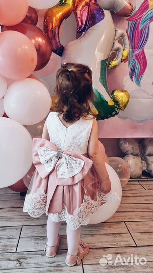 Нарядное платье для девочки 92