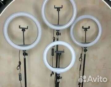 Кольцевая лампа со штативом. Новые. Разные размеры