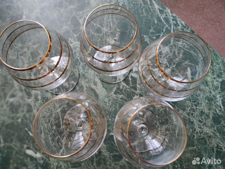 Бокалы для коньяка 5 шт. Чехия