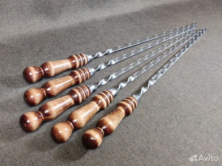 Шампура 5 шт. с деревянной ручкой 45см