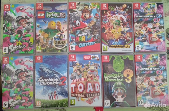 Игры для nintendo switch zelda, mario картриджи