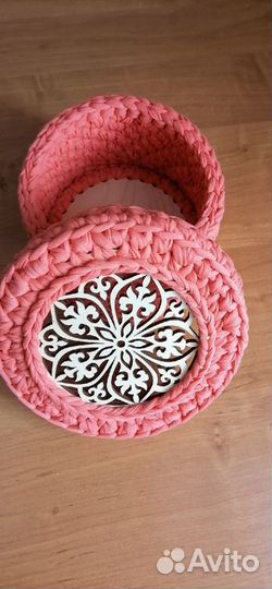 Корзиночки из трикотажной пряжи