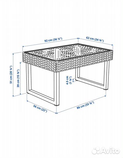 Садовая мебель IKEA новая