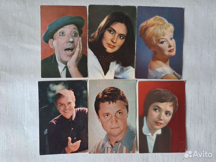 Артисты советского кино открытки