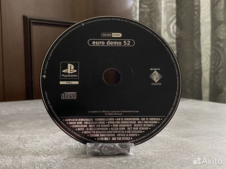 Euro Demo 52 PS1 PAL лицензионный демо диск