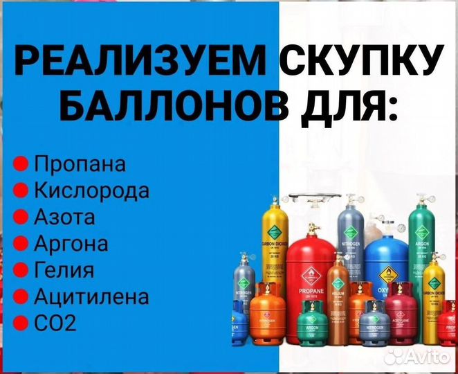Баллоны Азот. Покупаем