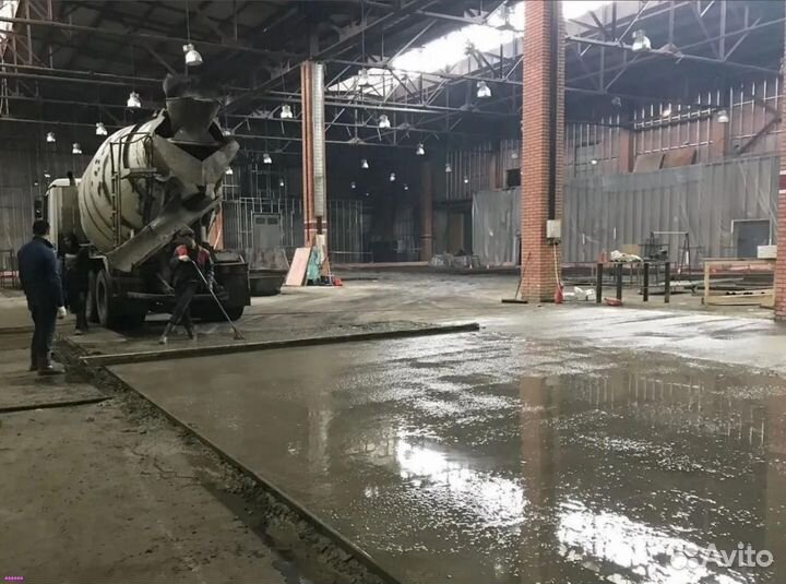 Топпинг, Бетонные полы промышленные полы