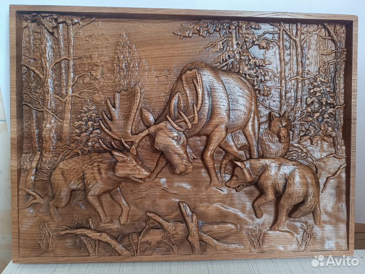 Панно на стену из дерева