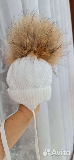 Новая теплая шапочка для новорожденного