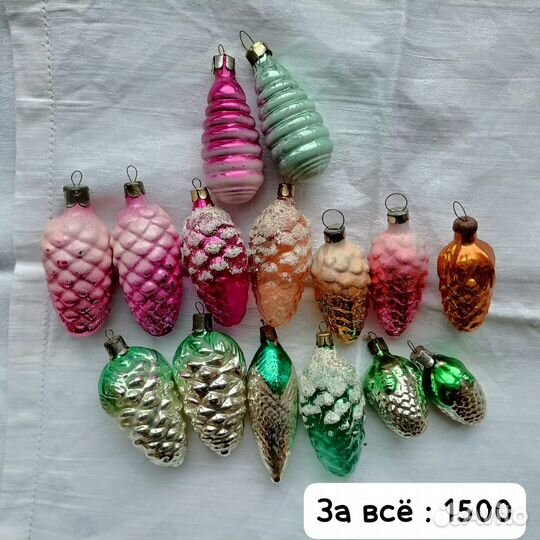 Елочные игрушки СССР в ассортименте