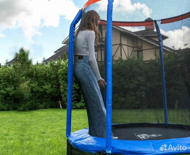 Батут с сеткой