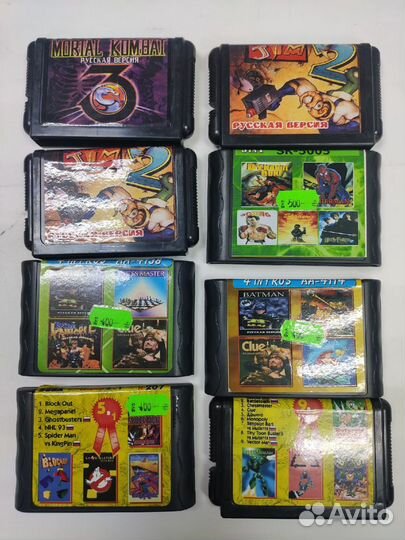 Картриджи sega\dendy