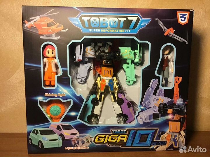 Мощный Робот Тобот 7 giga 10 с героями 3+