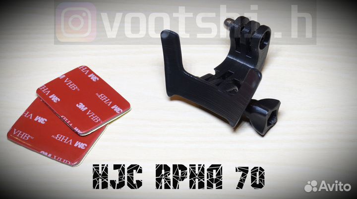 Крепление камеры GoPro на Мотошлем HJC rpha 70