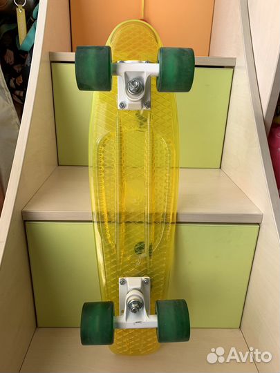 Скейтборд детский с подсветкой колес при движении