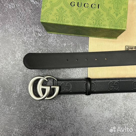 Ремень Gucci GG Marmont с тиснением премиум