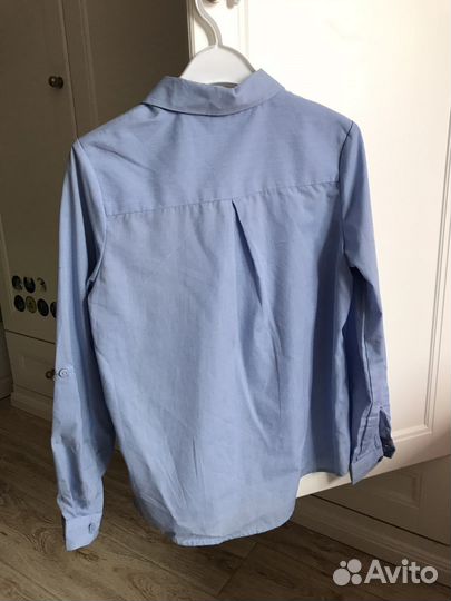 Рубашка sela хлопковая на девочку 146 см