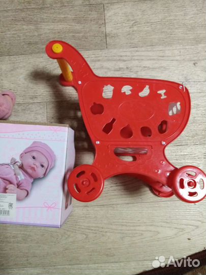 Пупс с коляской новый+домик