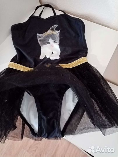 Купальник гимнастический для танцев, разм.110-116