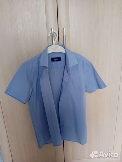 Рубашка голубая