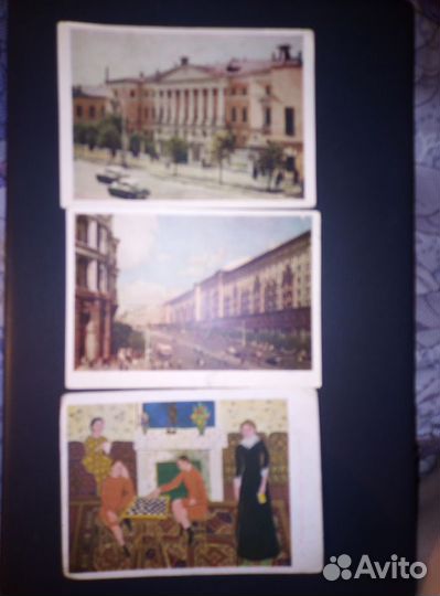 Коллекция старых почтовых карточек и открыток