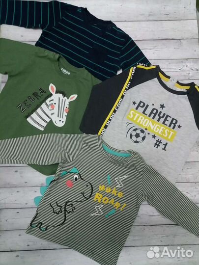 Футболки/лонгсливы/водолазки от 62 до 86