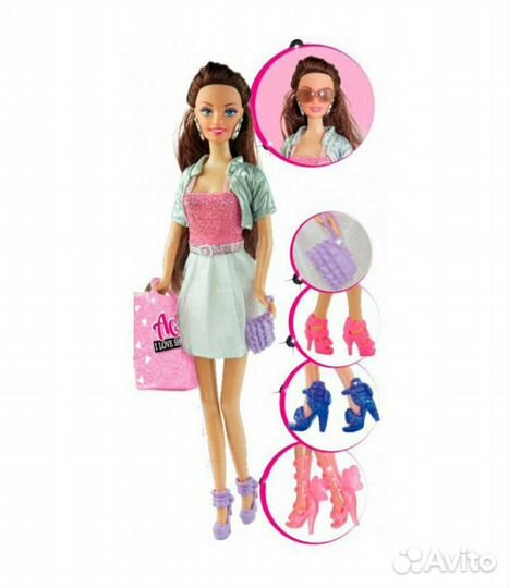 Кукла барби с туфлями