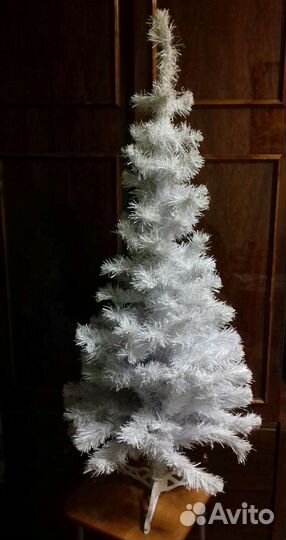 Ёлка белая 120 см +Шпиль для ёлки