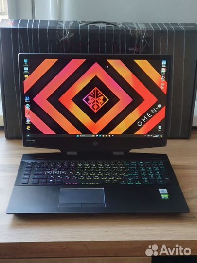 Hp omen 17 игровой зверь i7-10750h/32gb/RTX 2070